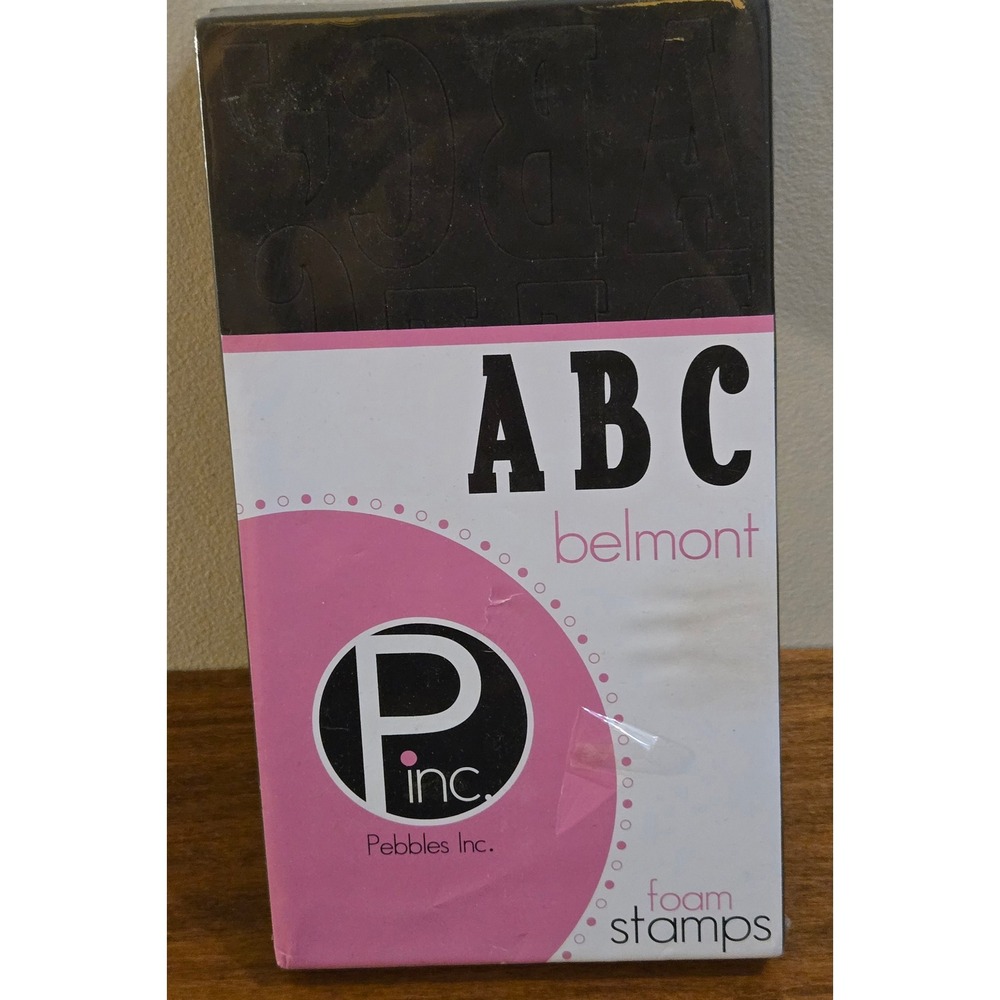 Pebbles Inc Belmont ABC Foam Stamps Alphabet Punctuation Set 46003 NEW 2006